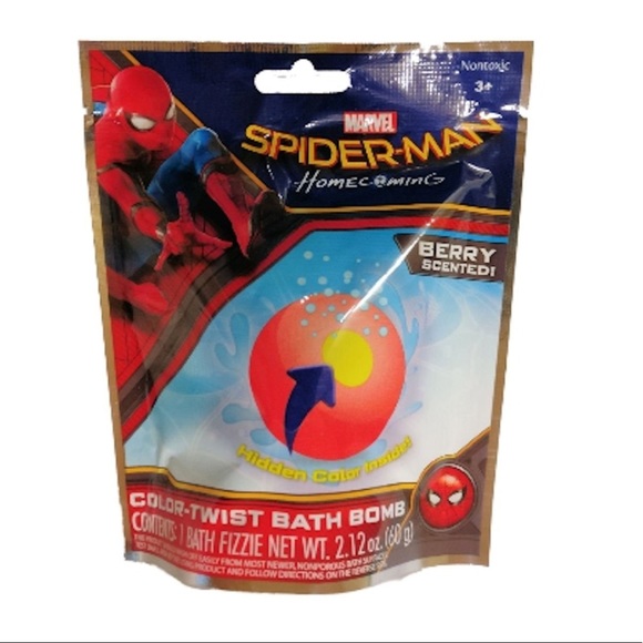 4/$15 Marvel Spiderman Color Twist Bath Bomb - Picture 1 of 1